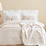 Karaca Home Clarice 100% Cotton Double Bed Duvet-Pike Set Multicolor
 