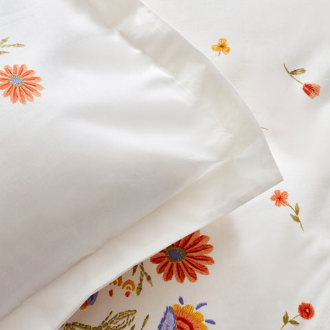 Karaca Home Clarice 100% Cotton Double Bed Duvet-Pike Set Multicolor
 