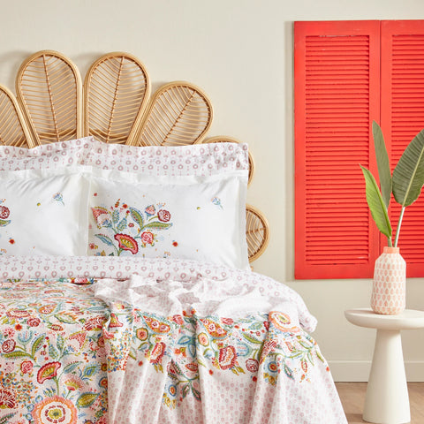 Karaca Home Sarthe %100 Pamuk Çift Kişilik Nevresim ve Pike Takımı Multicolor
 