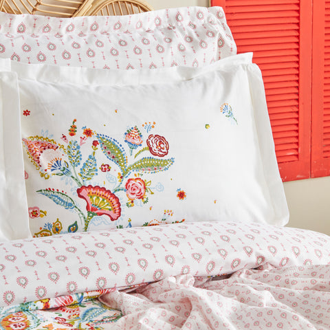 Karaca Home Sarthe %100 Pamuk Çift Kişilik Nevresim ve Pike Takımı Multicolor
 
