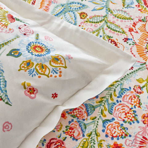 Karaca Home Sarthe %100 Pamuk Çift Kişilik Nevresim ve Pike Takımı Multicolor
 