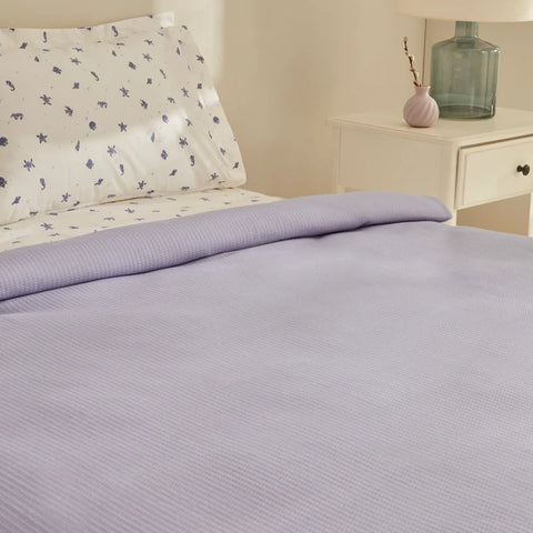 Karaca Home Joy Coastal %100 Pamuklu Çift Kişilik Yatak Örtüsü Seti - Mor