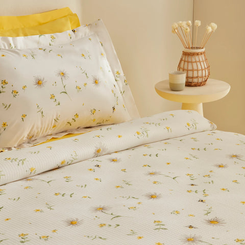 Karaca Home Emma %100 Pamuk Çift Kişilik Pike Takımı Sarı