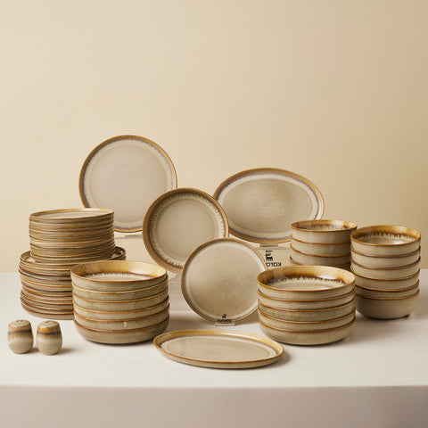 Karaca Earth Collection Earthy Reactive 52 Parça 12 Kişilik Yemek Takımı