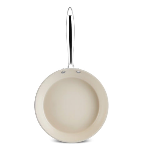 Karaca Swiss Crystal Almond Cream Stainless Steel Handle Pan 30 cm
 
