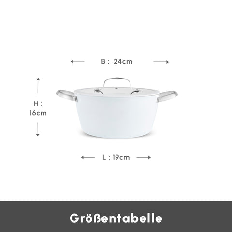 Karaca Swiss Crystal Almond Cream Paslanmaz Çelik Saplı Tencere 24 cm
 