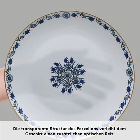 Karaca Bone China İznik 26-Piece Serveware Set for 6 People, Multi