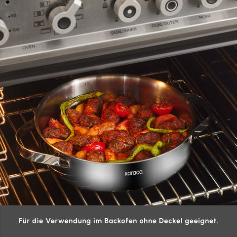 Karaca 3 Ply Culinara 8 Piece Cookware Set