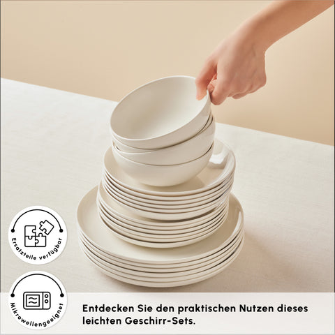  Karaca Streamline Remi 24-Piece Dinnerware Set for 6