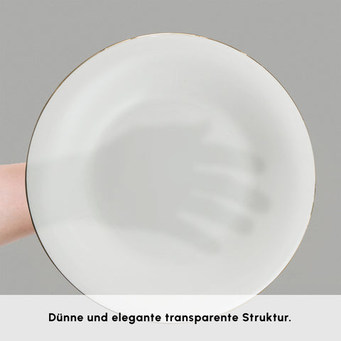 Karaca Fine Pearl New Fame Frühstücksset für 6 Personen, 26-teilig – Gold