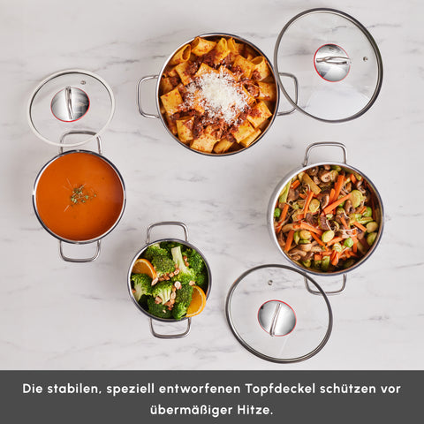 Karaca Emirgan Induction Steel Cookware Set, 8 Piece