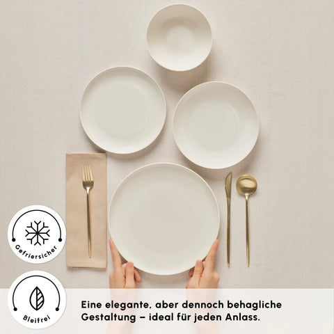  Karaca Streamline Remi 24-Piece Dinnerware Set for 6