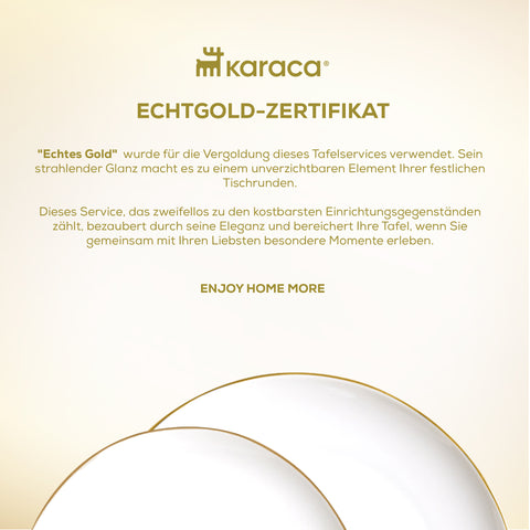 Stream Bone Middle Tafelservice für 12 Personen - Gold