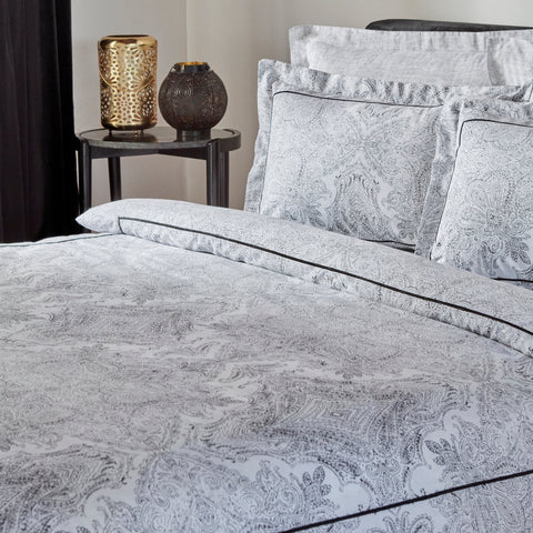Karaca Home Artco Saten Nevresim Seti Çift Kişilik 200 x 220 cm, Siyah