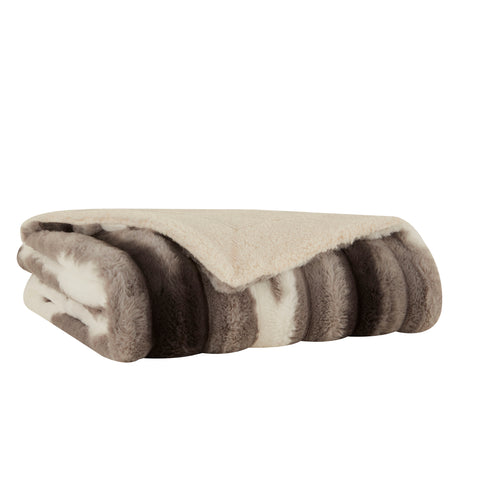 Karaca Rabbit Gri Sherpa Battaniye 130x150