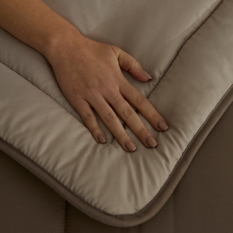Karaca Double Face Duvet Beige-Mocha 200X200