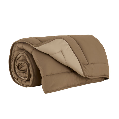 Karaca Double Face Duvet Beige-Mocha 200X200