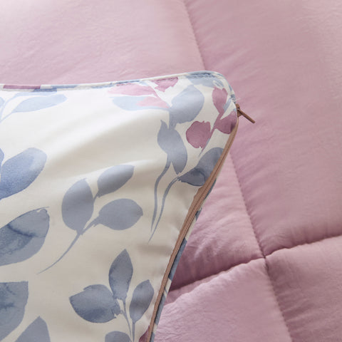Karaca Leaf Multicolor Einzel Comforter Set 135x200+50x70 Inhalt: 12% Nylon, 88% Polyester Innenfüllung: 100% Polyester Maße: 135 x 200 cm + 50x70 cm
