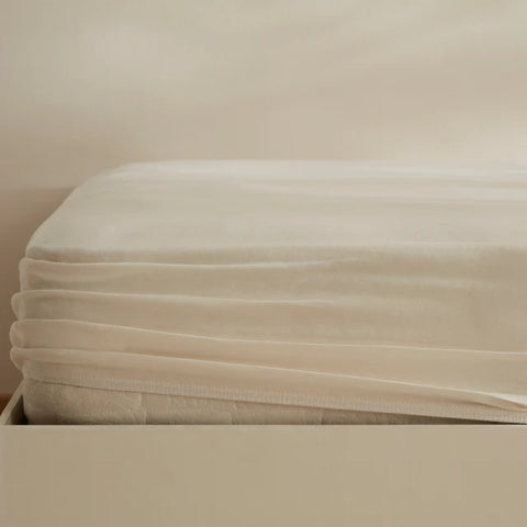 Karaca Home Jersey Çarşaf, 140x200+30 cm, Krem
 