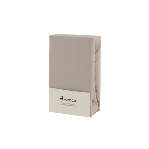 Karaca Home Jersey Fitted Sheet, 200x200+30cm, Gri
 
