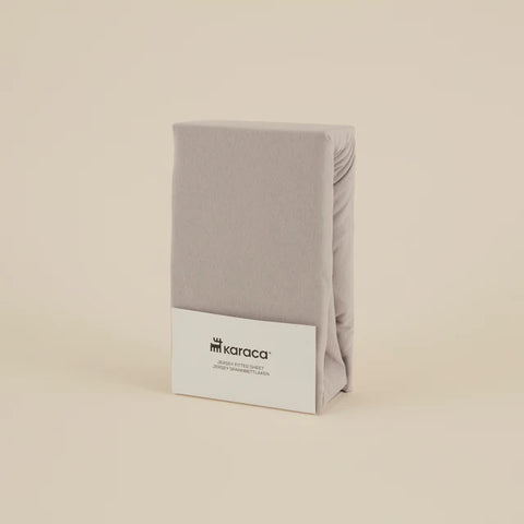 Karaca Home Jerseystretch Fitted Sheet, 180x200+30cm, Gri
 