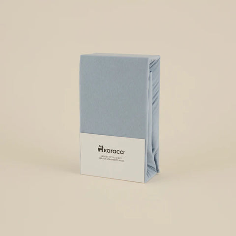 Karaca Home Jersey Fitted Sheet, 100x200+30cm, Mavi
 