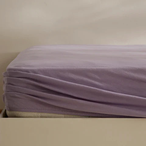 Karaca Home Jersey Fitted Yatak Örtüsü, 100x200+30cm, Lila
 