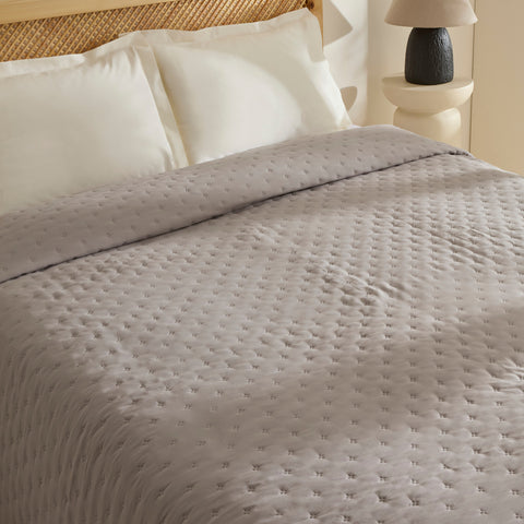Breezy Bedspread Grey 230x240 cm