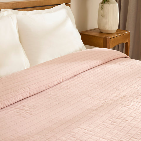  Karaca Freya Bedspread, Single, Powder Pink