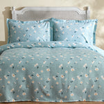 Karaca Daisy 100% Baumwolle Doppelbett Deckenbezug Set, Mint