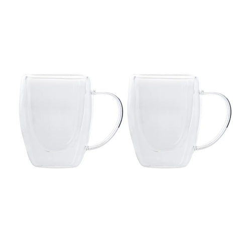 Karaca Double Wall Borosilikat Glas Tassenet für 2 Personen 300 ml