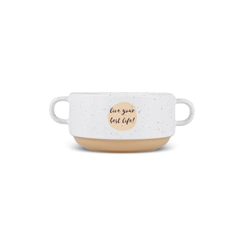 Karaca Monet Flower Soup Bowl Set, 3-Piece, 460 ml