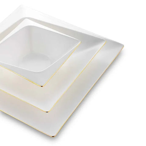 Jumbo Fold Gold 58-teiliges eckiges Tafelservice für 12 Personen