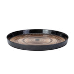 Karaca Palermo Glas Serviertablett Kupfer 32 cm