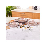 Karaca Biogranit Rosegold 6 Piece Shallow Frying Pan Set