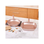 Karaca Biogranit Rosegold Frying Pan +Grill Set