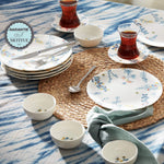 Karaca Bonita Blue 6 Person Breakfast and Serveware Set, 26 Piece