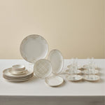 Karaca Bone China Siena 20-teiliges Tafelservice für 6 Personen, Weiß