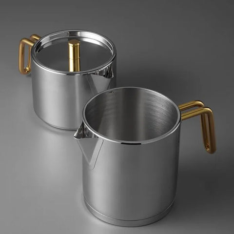 Jumbo Metalix Titanium Gold Induction Base Midi Tea Kettle