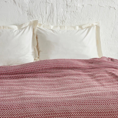 Karaca Home Levi Burgundy Double Pique