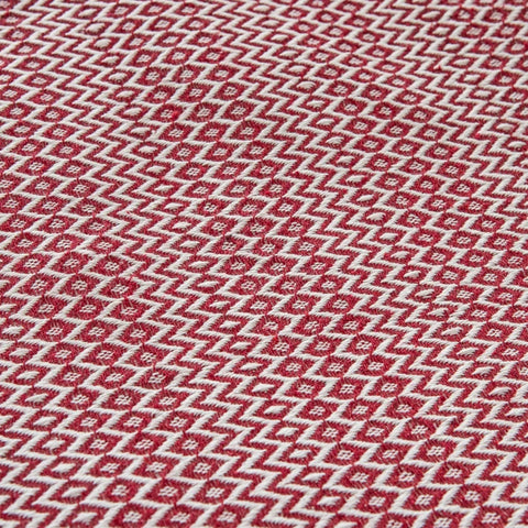 Karaca Home Levi Pikee für Doppelbett Dunkelrot