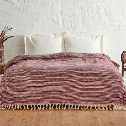 Karaca Home Levi Burgundy Double Pique