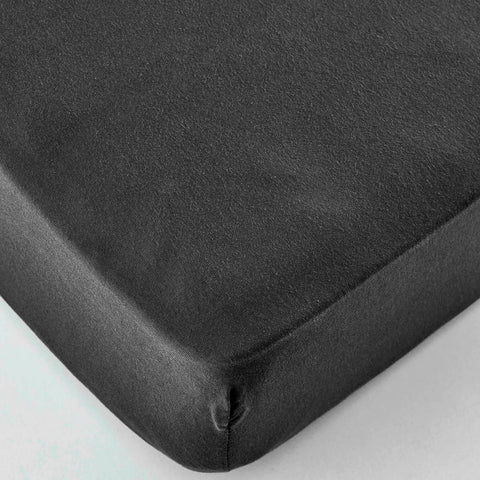 Karaca Home Spannbettlaken Anthracite 100x200 cm + 30 cm Öko-Tex Zertifiziert