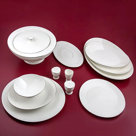 Jumbo Moon Platin 64-teiliges Tafelservice für 12 Personen