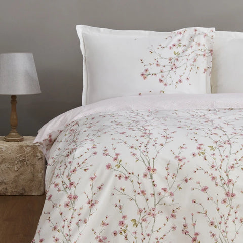 Karaca Home Annata Salmon 100% Cotton Double Duvet Cover Set