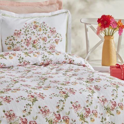 Karaca Home Emilie %100 Pamuk Çift Kişilik Pike Takımı Pembe 
 