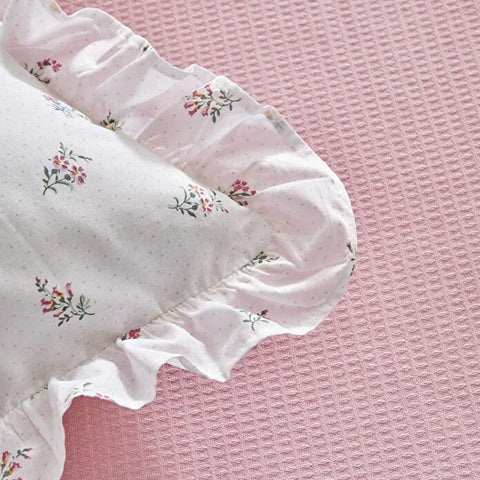Karaca Lidya Bettwäsche-Set aus 100 % Baumwolle, Doppelbett, Rosa