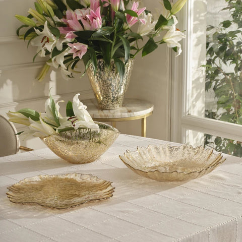 Karaca Home Jolie Vazo Gold 23X13,5X23 cm  