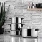 Jumbo Infinity 3PLY 8-Piece Induction Base Stainless Steel Cookware Set