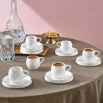 Karaca Streamline Sunset 6-Piece Coffee Cup Set for 6 People, 100 ml